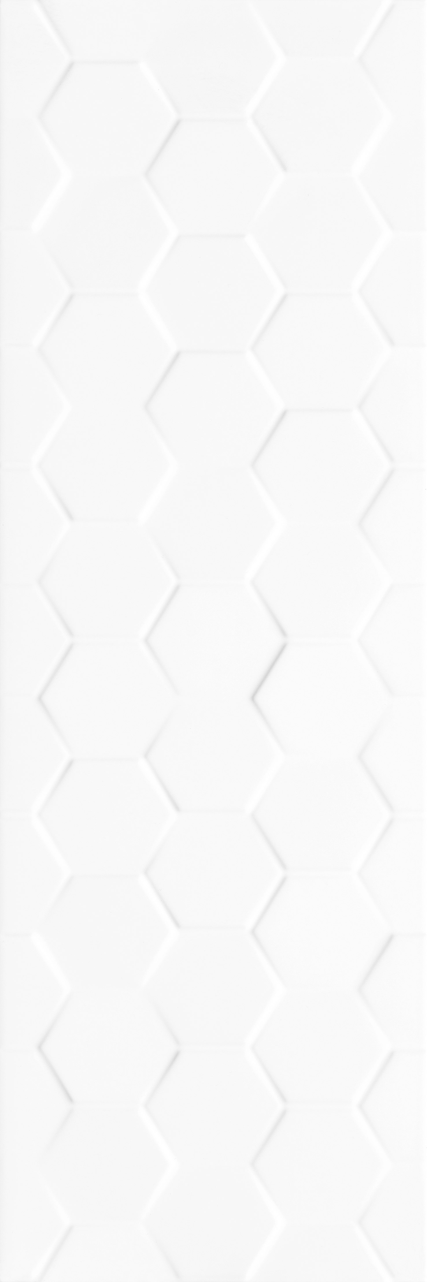 Hexagon White 250x750 Ceramika Color